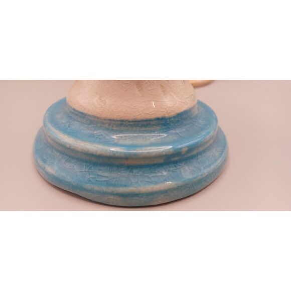 Arts and Crafts Studio Art Pottery "Picasso Style" Man & Woman Candlestick Set - Picture 16 of 16